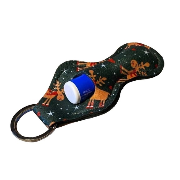 5 for $25 Stocking Stuffers Wrist Strap Lip Balm Holder Keychain Lipstick Keyrin - Picture 4 of 5